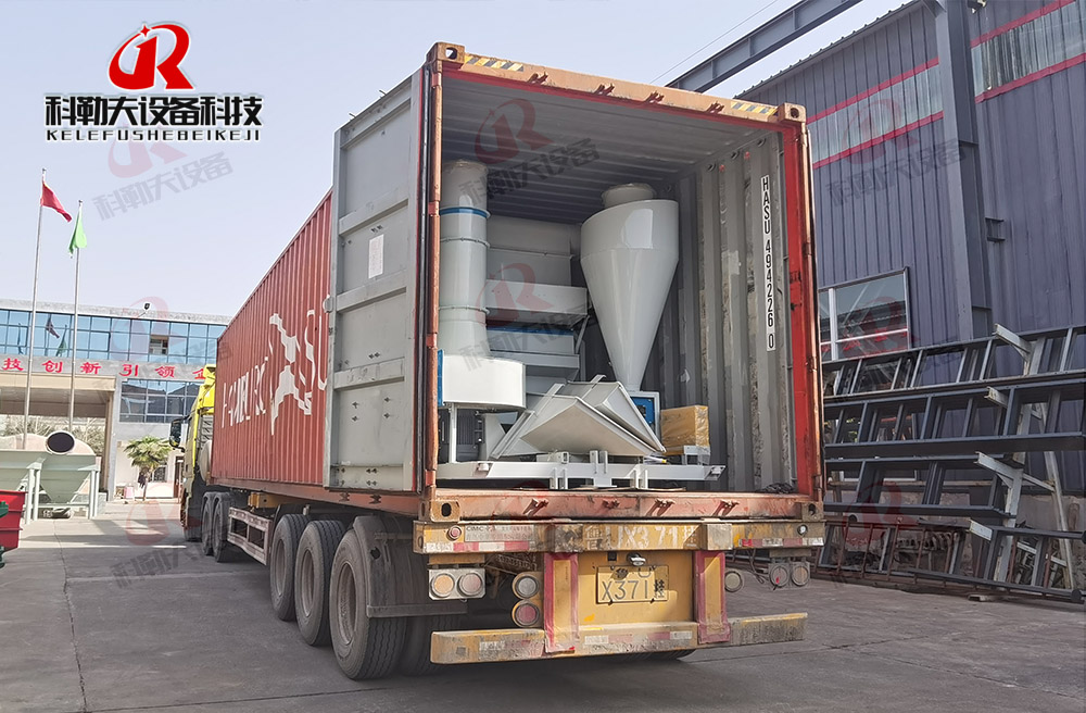 谷物除雜機已整裝待發(fā)，即將跨越千山萬(wàn)水，抵達遙遠的毛里求斯